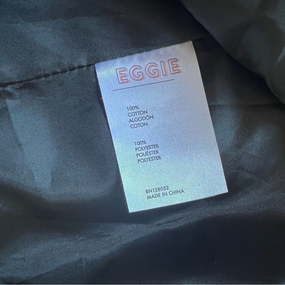 Eggie Gingham Checkered Oversized Jacket in Black and White Size Medium - Picture 11 of 11